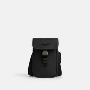 남성 스무스 Calf 레더 레이서 폰 크로스바디백 CT886 QBBK