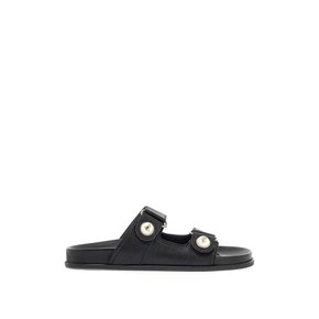 24FW 지미 추 페이스 슬라이드 FAYENCE SANDAL SQM BLCK