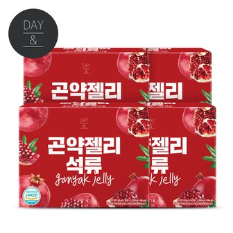 참앤들황토농원 데이앤 곤약젤리 석류 130ml x 10팩 4박스