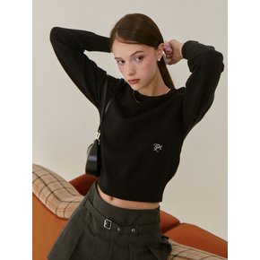 BASIC LOGO SWEATER BK