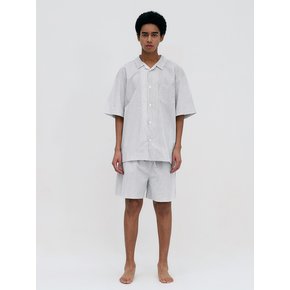 Stay Stripe Pajamas Short Pants - Gentle Black