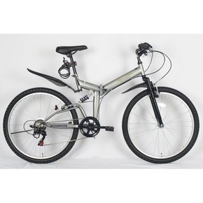 26 AJ-02N MTB SHIMANO 6 인치 접이식 자전거 풀 서스펜션 산악 자전거 단 기어 마을 타기