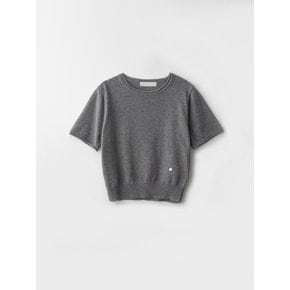 Camel round half knit (Dark grey)