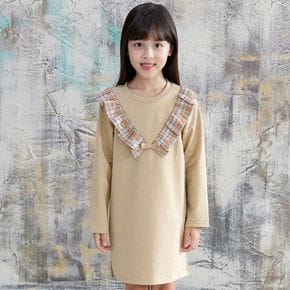 클라라 프릴 리본 원피스 아동 여아 긴팔 원피스