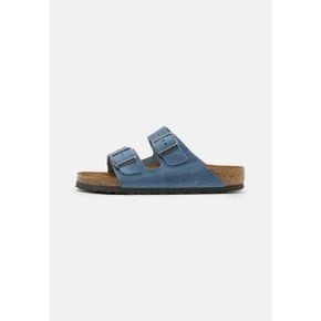 2139978 Birkenstock 버켄스톡 애리조나 레오 소프트 풋베드 남녀공용 - 슬리퍼 더스티 블루