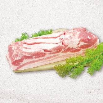  [국제식품] 우리돼지 한돈 통오겹살 1kg(구이용,바베큐용)
