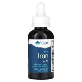 미국직구 Trace Minerals 트레이스 미네랄 아이오닉 철분 22mg 56ml