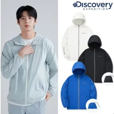 디스커버리 [24S/S]남성 경량 스트레치 패커블 바람막이(DMWJ61043)