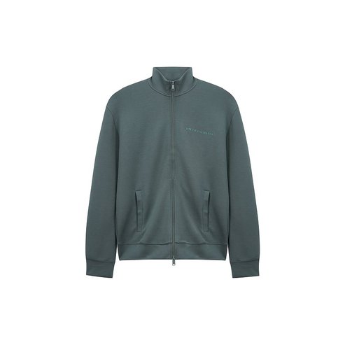 ARMANI EXCHANGE AX 남성 체인징 로고 하이넥 집업(A414131028)다크 그린
