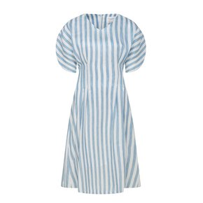 Blue Stripe Linen Dress