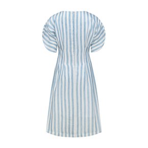 Blue Stripe Linen Dress