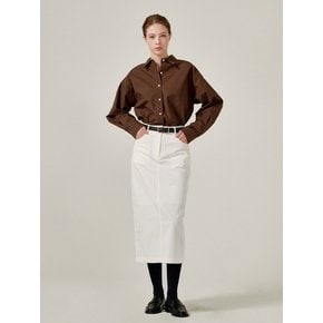 H Line midi skirts (Ivory)