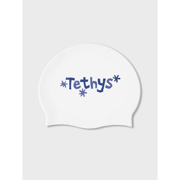 TETHYS TWINKLE SWIM CAP_WHITE