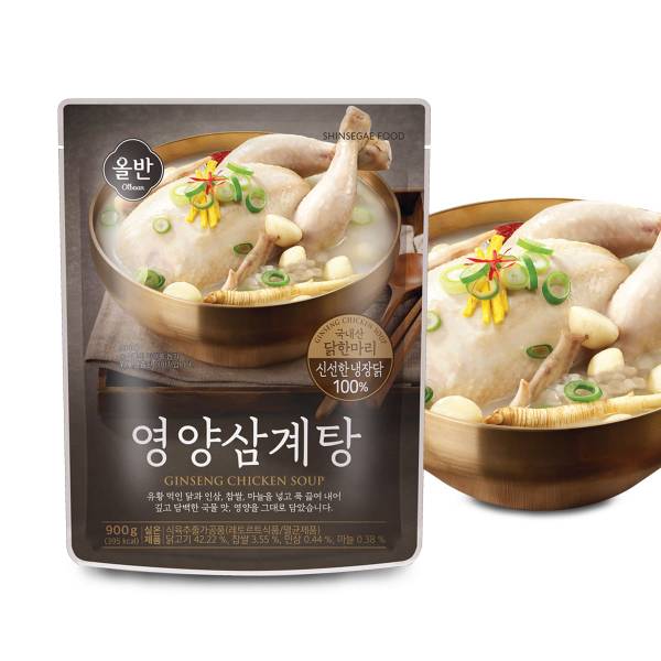 [올반] 영양삼계탕 900gX5팩