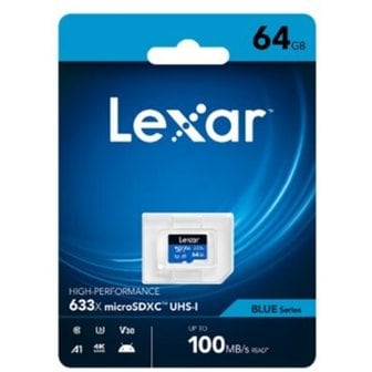  LEXAR 마이크로 SD 633X(64GB)