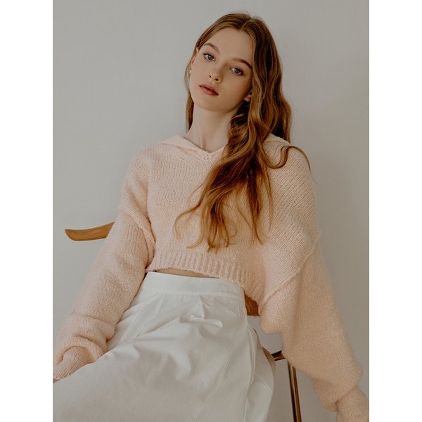 [리퍼브] Sailor crop knit (pink)