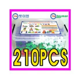 블록완구 뉴꼬마사각블럭 210PCS 케이스포함