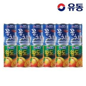 꽁치 400g x6개 +황도슬라이스 400g x6개