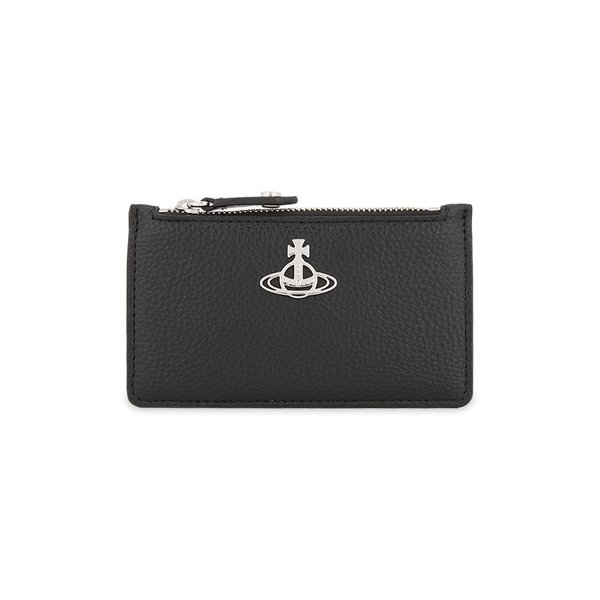 여성 ORB 로고 블랙 카드지갑 54020005W S000D N403