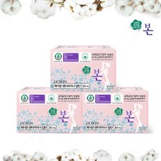 100% 유기농순면 유기농본 생리대 팬티라이너 34p x 3팩