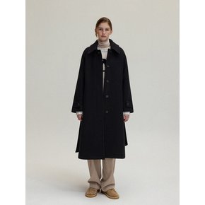 Hidden long coat (black)