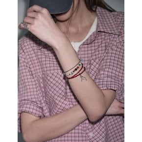 미드 하트 비즈 팔찌