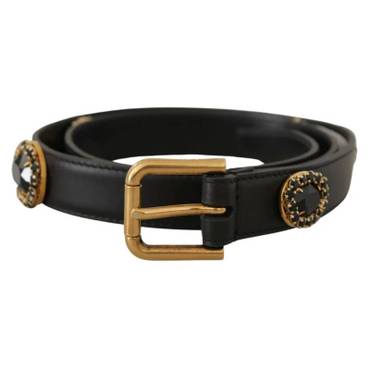 이스퀘어 4841683 Dolce  Gabbana Elegant Leather Logo Womens Belt