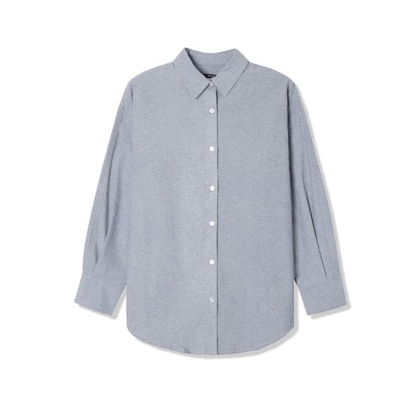 여성 롱 오버핏 셔츠 (NAVY) (HY7LS51)