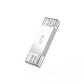 삼성 갤럭시 A16 C타입 OTG USB3.2 SD/microSD/TF 멀티 카드 리더기 (화이트)