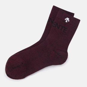 양말 BQC SP323USO91-BDG 스포츠베이직 울트라 파일 크루삭스 / BURGUNDY