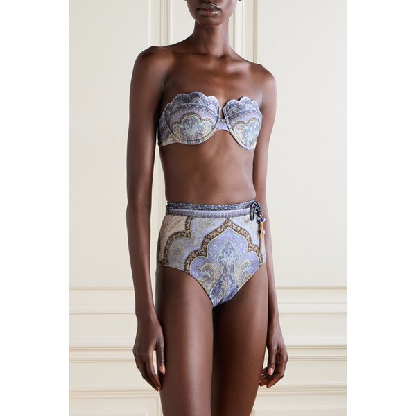 완더러스트 벨티드 장식 페이즐리 프린트 비키니 브리프 46376663162997302