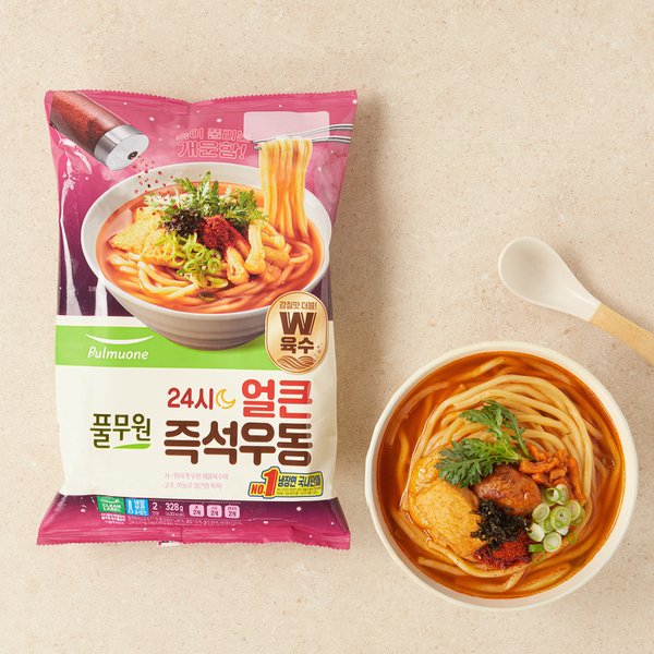 24시 얼큰즉석우동 328g(2인분)