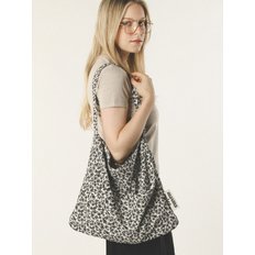 Rabbit eco bag_black flower