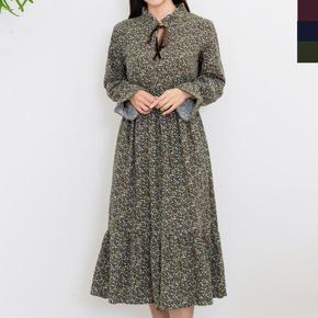 UND 8801 여자플라워밑단프릴원피스 (S10921527)