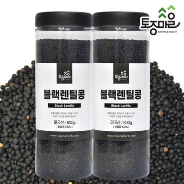 토종마을 블랙렌틸콩 800g X 2개