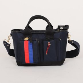 골프 여행 데일리 토트백 MONICA [Tote Bag] - NAVY with Navy or Hunter Green Strap