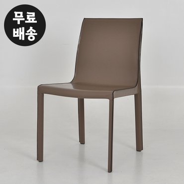 벤티스가구 플로 가죽 식탁 의자 카페 체어 고급 테라스 베란다 의자 수입(샌드브라운)