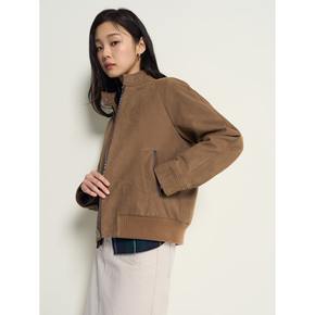 [26SS 시즌오프 30%]인조 스웨이드 패딩 점퍼  브라운 (BF6138C01D)