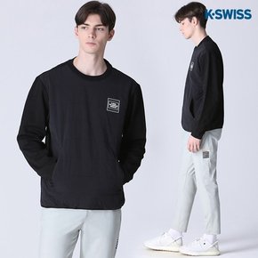 K-SWISS] 헤리티지 사각 로고 퀼팅 지퍼 맨투맨