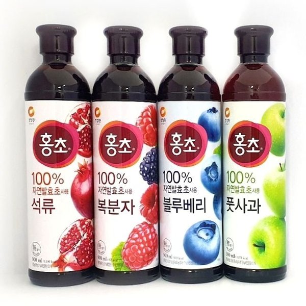 청정원 발효숙성 음용 식초 홍초 900ml 1개 (WFHNV2P)