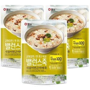 샘표 밸런스죽 새송이 연근 야채죽 420g x 3개입 (WD89C2C)