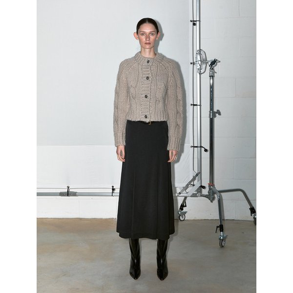 TWW  PLEATED LONG SKIRT _2COLORS