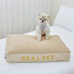 REAL PET 스트라이프 방석 3color 강아지 침대 대형견 쿠션 항균가공 애견 하우스