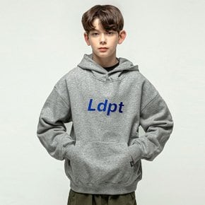 LDPT 자수 로고 후드 티셔츠 Grey_P370758186