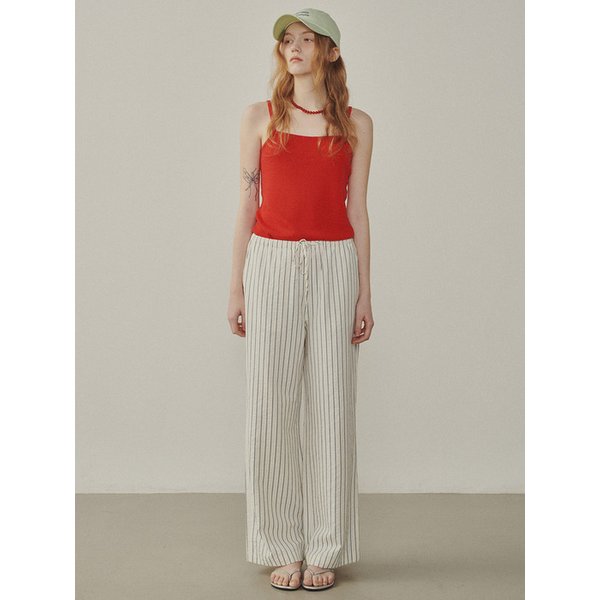 Essential Linen Knit Sleeveless Top_RED(315308)