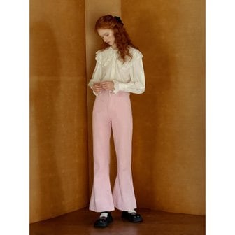 쎄무아듀 Moidew_pink pocket horseshoe pants