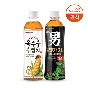 [G] 옥수수수염차 500ml 12pet+헛개차 500ml 12pet