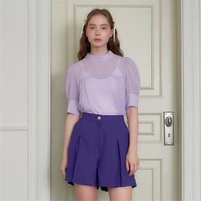 사용안함 [일루스트리스일루전] LILAC CHIFFON BLOUSE