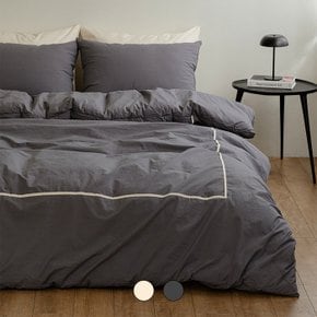 Q 이불+베개커버 진짜 호텔이불 논퀼팅 고밀도 순면 무봉제 차렵이불