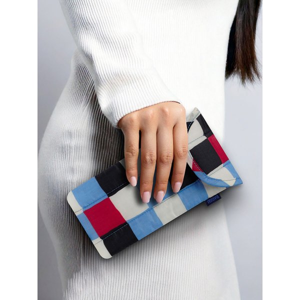 [바쿠백] BAGGU 패딩 안경 케이스 파우치 Painted Check